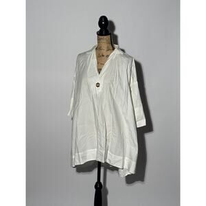 Zara white tunic small